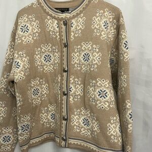 Norsk Wear Norwegian Wool Cardigan Sweater